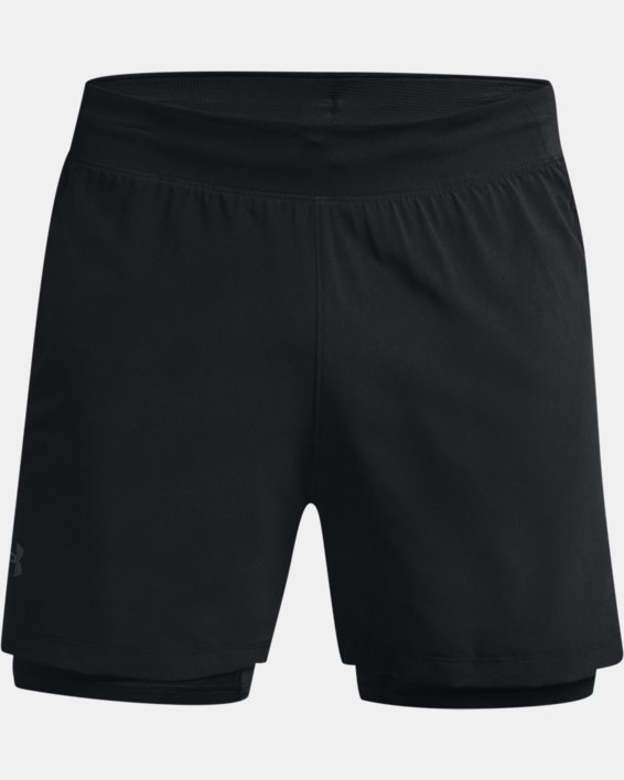 Men's UA Iso-Chill Run 2-in-1 Shorts, Black, pdpMainDesktop image number 8